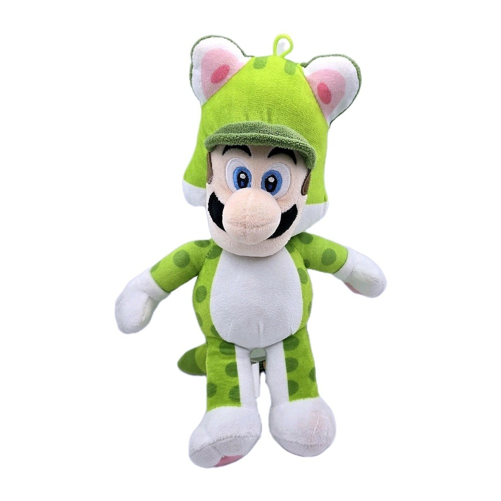 Nintendo Super Mario Bros 3D World Cat Luigi 12" Plush Official‎ 2022